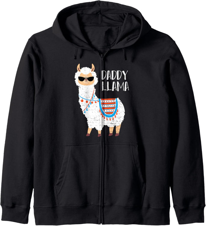 Papa: Daddy Llama - Vater Sprüche Kapuzenjacke