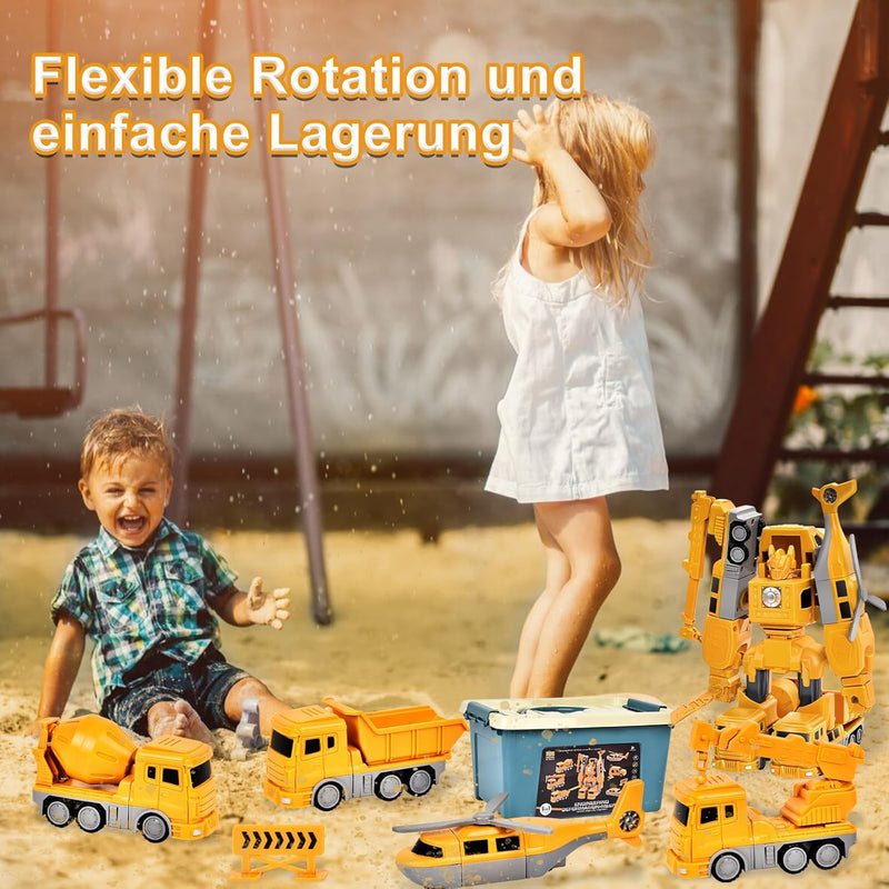 Aragallant Magnetischer Verformung Roboter, Magnetische Spielzeugautos, Magnetisches Baufahrzeuge Ki