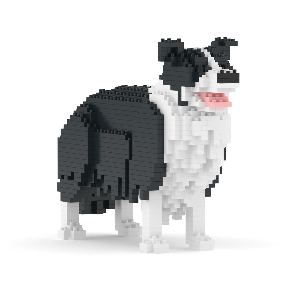 JEKCA | Border Collie 01S-M01 - Bausteine, Bausteine, Skulpturen zum Bauen, Sammeln, Perfekte Gesche