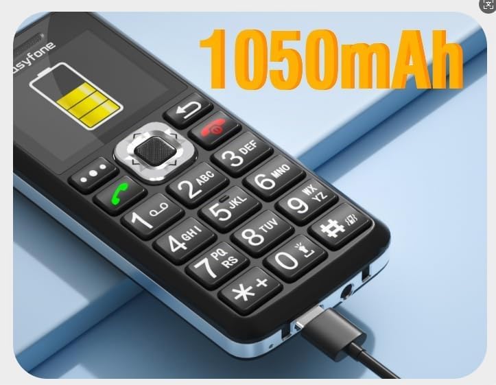Easyfone T200 4G Mobiltelefon Tastenhandy ohne Vertrag für Senioren und Kinder mit Taschenlampe - FM