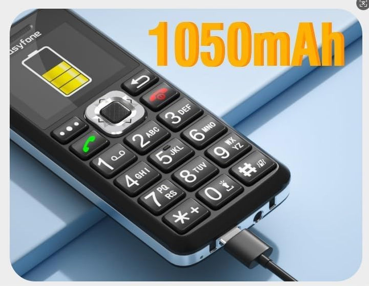 Easyfone T200 4G Mobiltelefon Tastenhandy ohne Vertrag für Senioren und Kinder mit Taschenlampe - FM