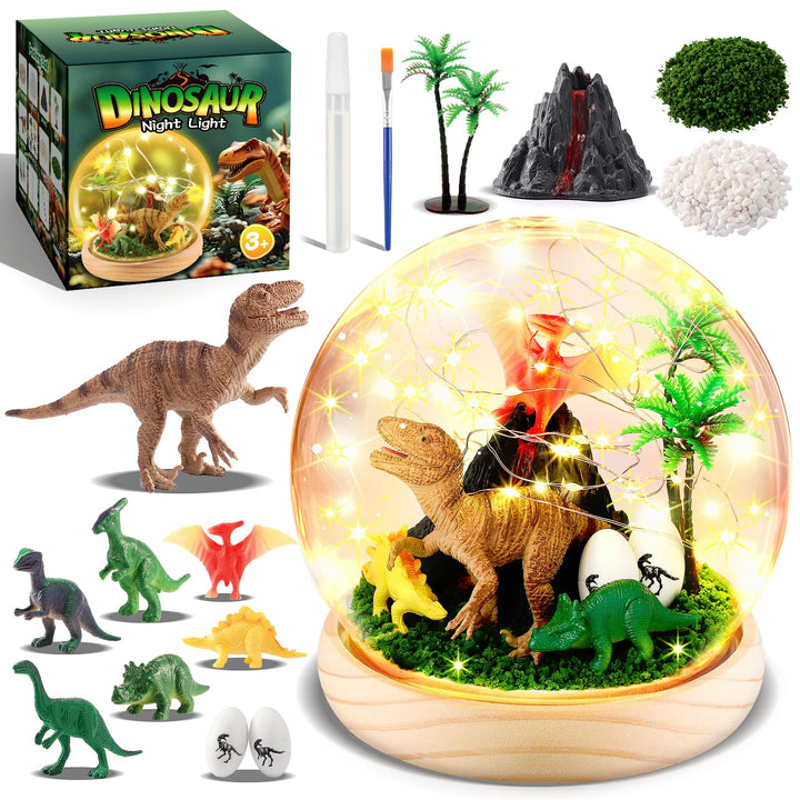 HappyGoLucky DIY Bastelset Kinder - Dinosaurier Spielzeug Geschenk für Jungen ab 3-10 Jahre - Person