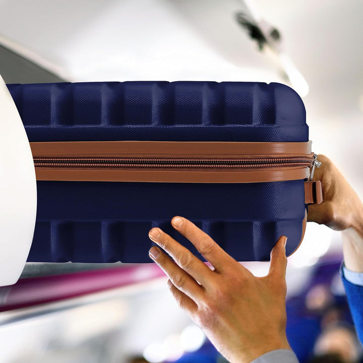 Flight Knight Leichtes, starres ABS-Handgepack mit 4 Radern, zugelassen fur uber 100 Fluggesellschaf