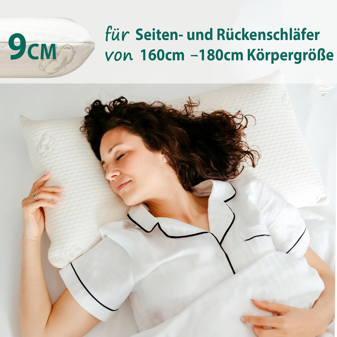 KNERST® Nackenkissen - Orthopädisches Kissen für ultimativen Komfort in jeder Schlafposition - Nacke