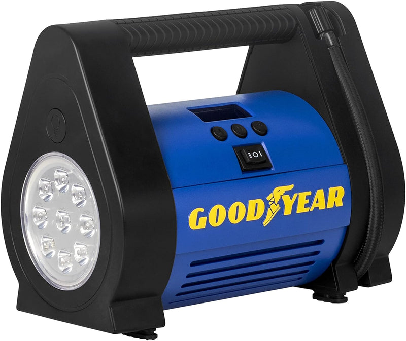 Goodyear DIGITALER TRAGBARER KOMPRESSOR 100PSI 12V ANSCHLUSS 100 PSI / 6,9 BAR, 12V ANSCHLUSS 100 PS