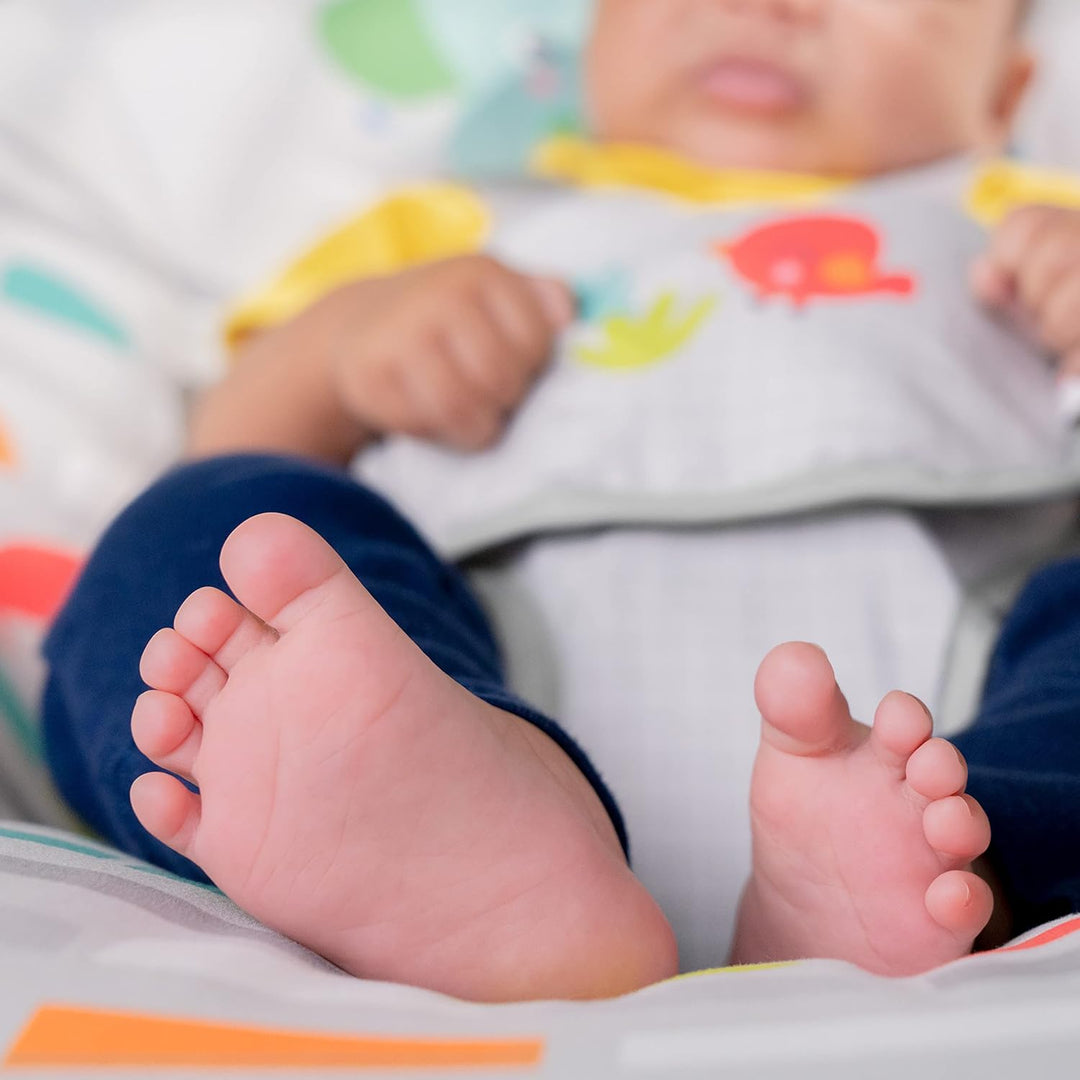 Bright Starts Playful Paradise Tragbare kompakte automatische Babyschaukel mit Musik, Unisex, Neugeb