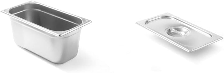 HENDI Gastronormbehälter, Temperaturbeständig von -40° bis 300°C, Stapelbar, 5,7L, GN 1/3, 325x176x(
