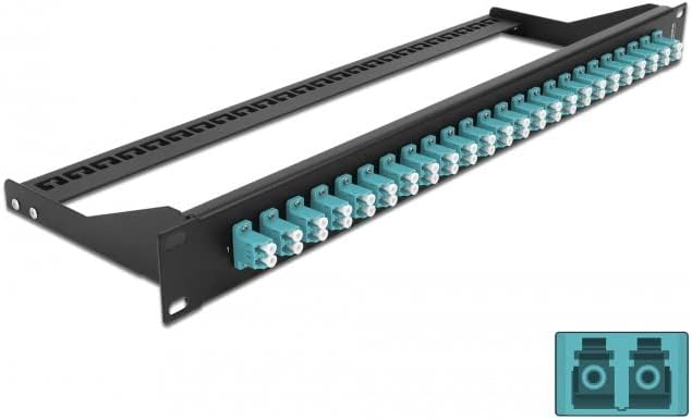 Delock 19″ LWL Patchpanel 24 Port LC Duplex Aqua