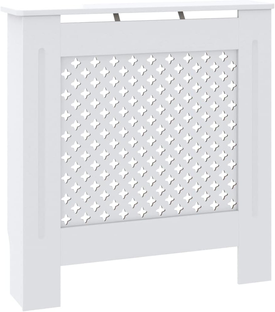 Wohnzimmer Heizkörperabdeckung 78x19x81.5 cm MDF Heizkörperverkleidung Dekorative Wabenmuster Design