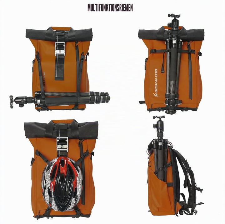 Besnfoto Kamerarucksack Wasserdicht, Fototasche Kameratasche für DSLR SLR spiegellose Kamera mit Lap