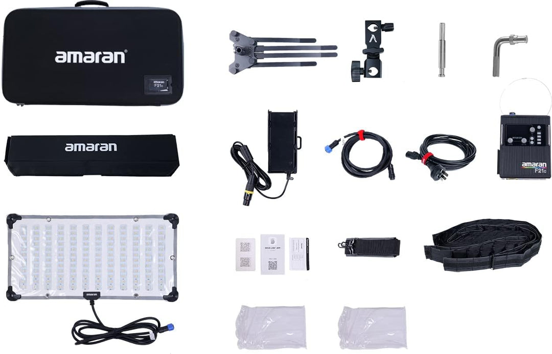 Aputure Amaran F21c 2'x1' 100W RGBWW Flexible LED-Matte mit Wabengitter CRI 95+ CCT 2500K bis 7500K