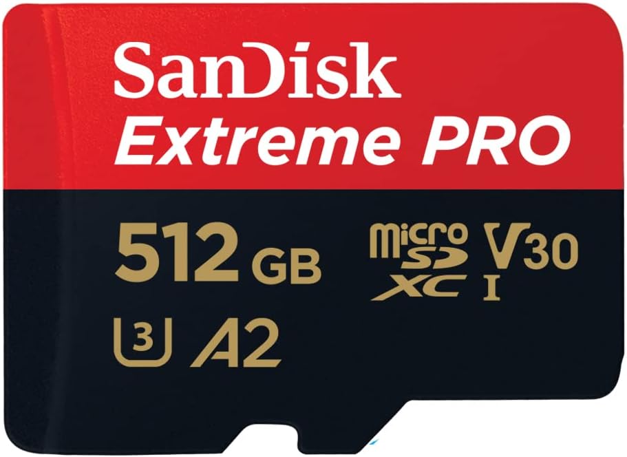 SanDisk Extreme PRO microSDXC UHS-I Speicherkarte 512 GB + Adapter & RescuePRO Deluxe (Für Smartphon