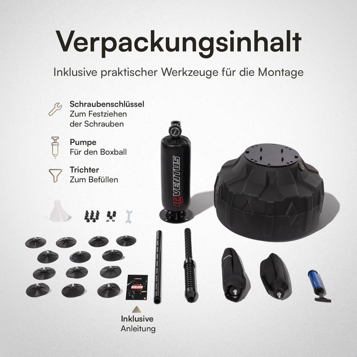 Reflex Boxsack Stehend Verstellbar 150–200 cm, Cobra Boxsack mit Stabiler Befüllbarer Basis, Boxtrai