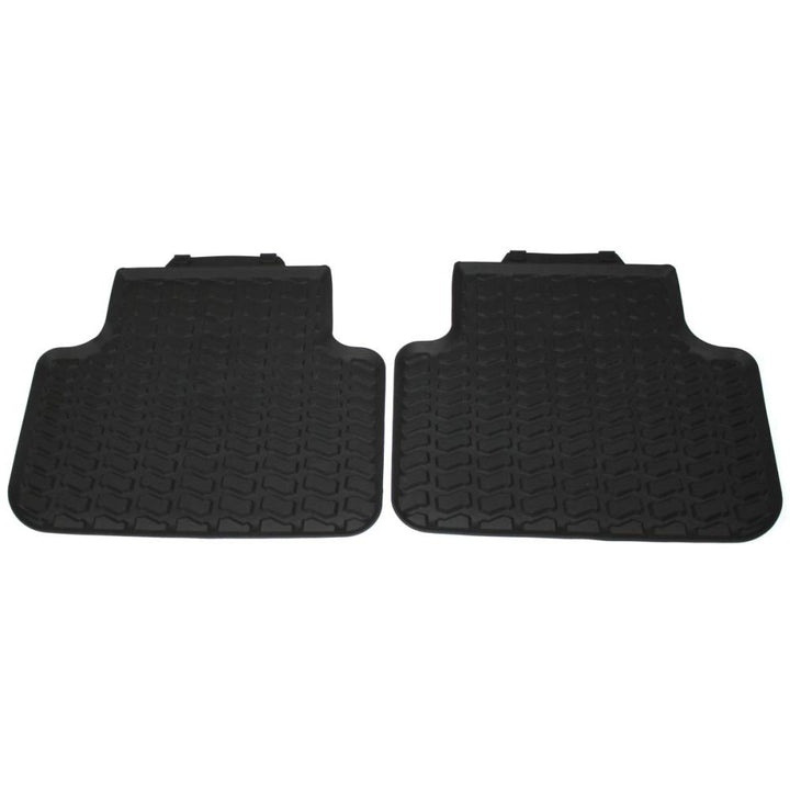 Audi 4M1061512A041 Gummi Fussmatten hinten 2X Gummimatten Allwettermatten schwarz, ohne Druckknopf-B