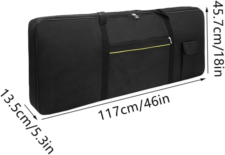 Keyboard Gig Bag 76 Tasten Tragbares E-Piano Gepolsterte Keyboard-Tragetasche Tragbare Keyboard-Trag