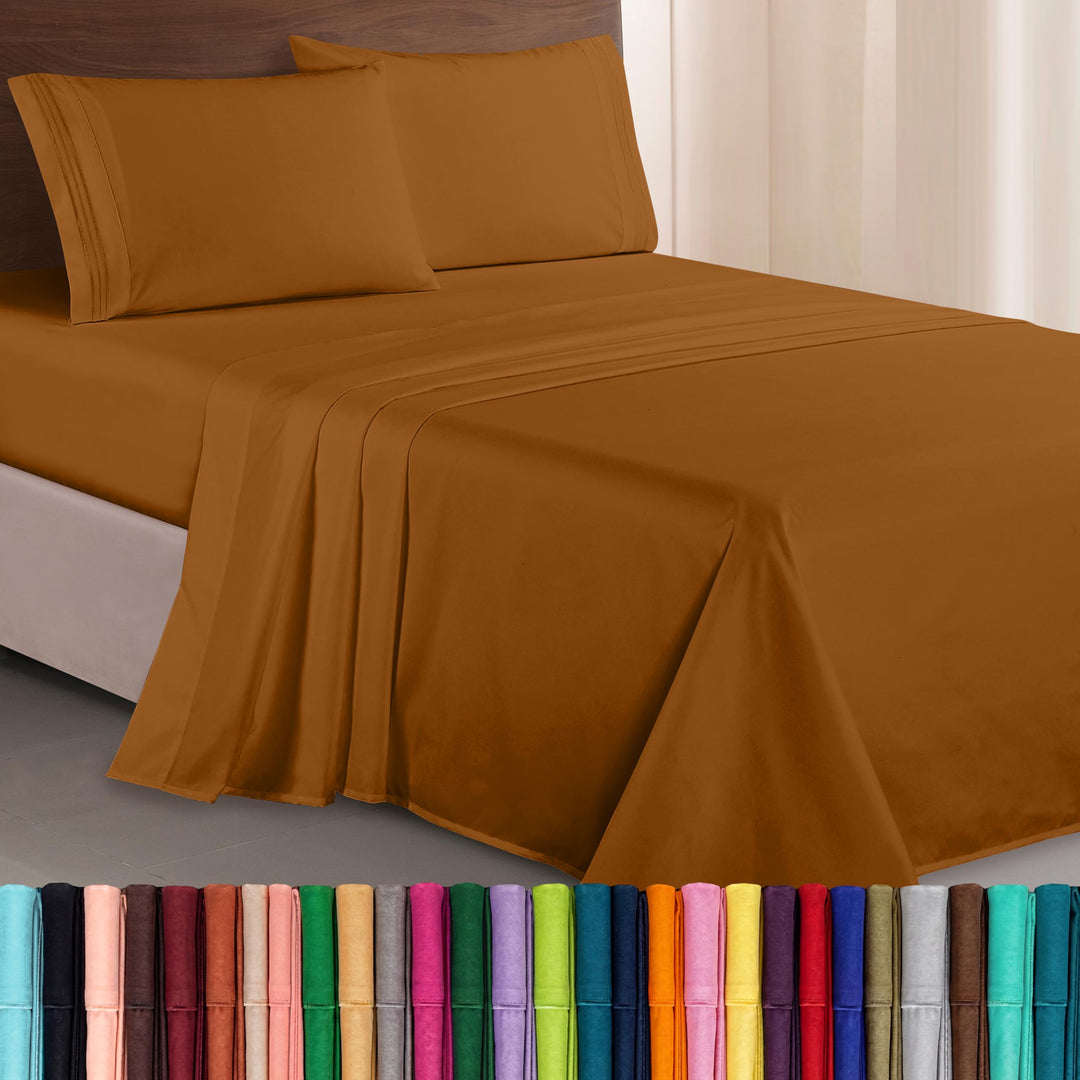 Elegant Comfort TM Luxuriöses Bettwäsche-Set, ägyptische Fadenzahl 1500, Bestickt, hochwertig, Hotel