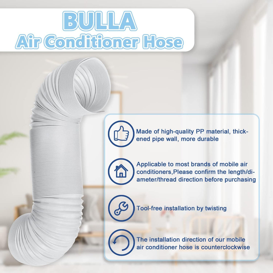 Abluftschlauch 150mm /130mm, PVC Flexibel Abluftschlauch Klimagerat,Klimaanlage Schlauch HitzebestäN
