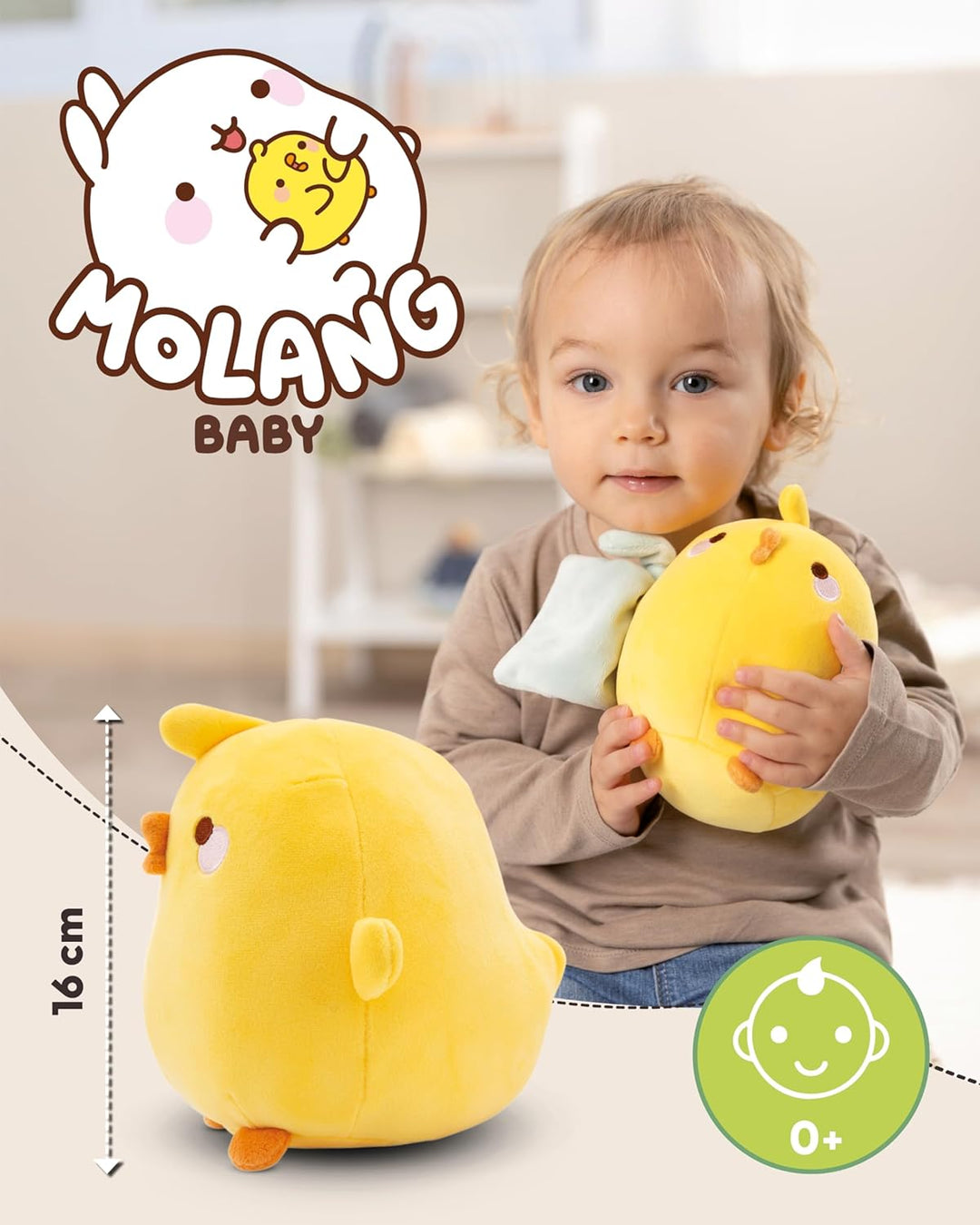 NICI Piu Piu Kuscheltier 16 cm mit Schmusetuch Baby Einschlafhilfe - Niedliches Stofftier und Schnuf