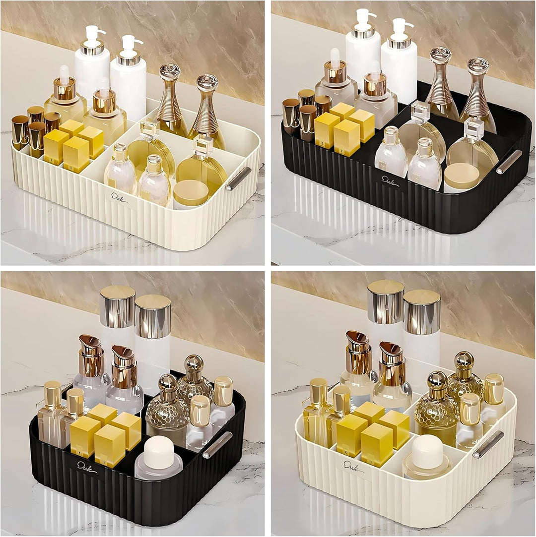 DASITON Make up Organizer mit Fächern, Grosser Make up Aufbewahrung Kosmetik Organizer für Badezimme