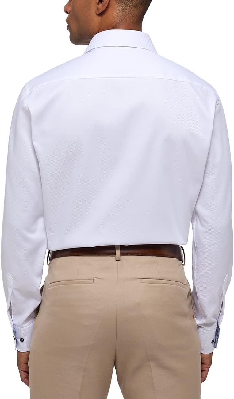 ETERNA Herren Struktur-Hemd MODERN FIT 39 Weiss, 39 Weiss