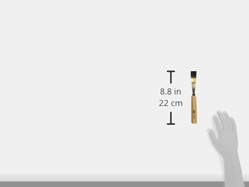 STUBAI Stemmeisen Stechbeitel Serie 52 - Form 12 | Gebogenes Flacheisen 25 mm, mit Holzgriff, zum Vo
