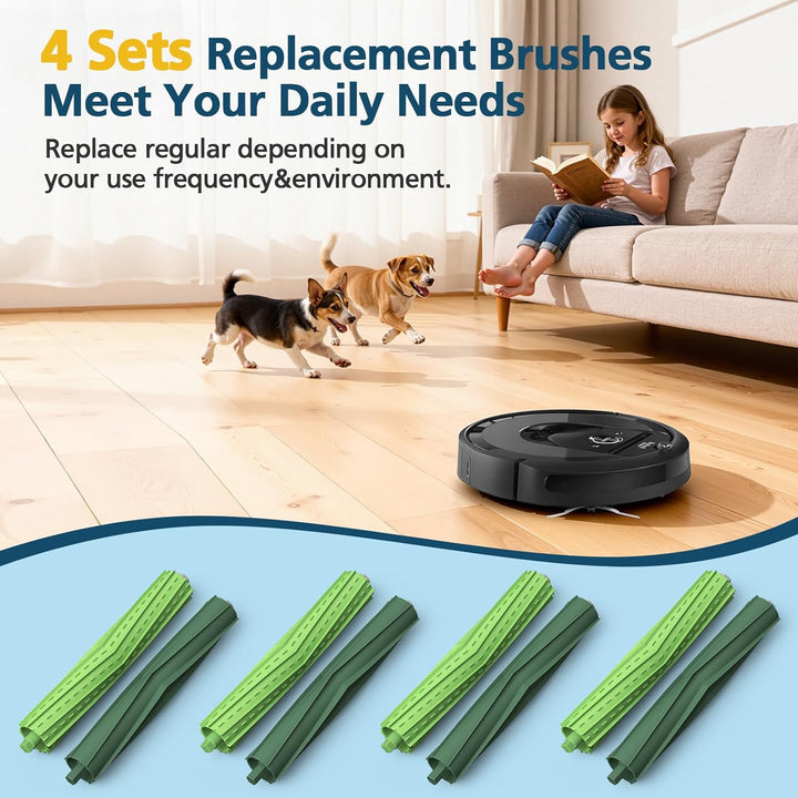 4 Set Rollen Bürste für iRobot Roomba E/I/J Series e5 e6 e7 i1 i1+ i2 i3 i3+ i4 i4+ i6 i6+i7 i7+ i8