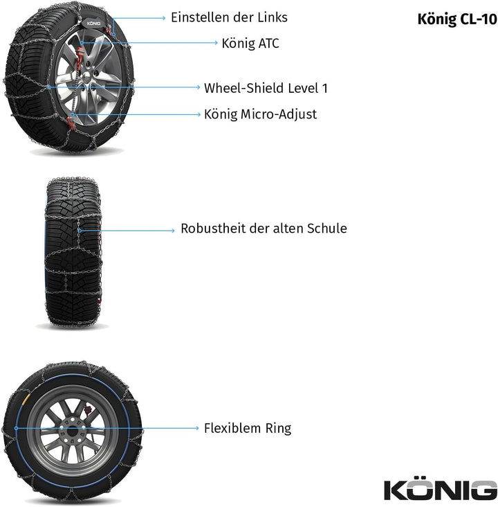 KÖNIG CL-10 100 - Schneeketten, CL-10 100