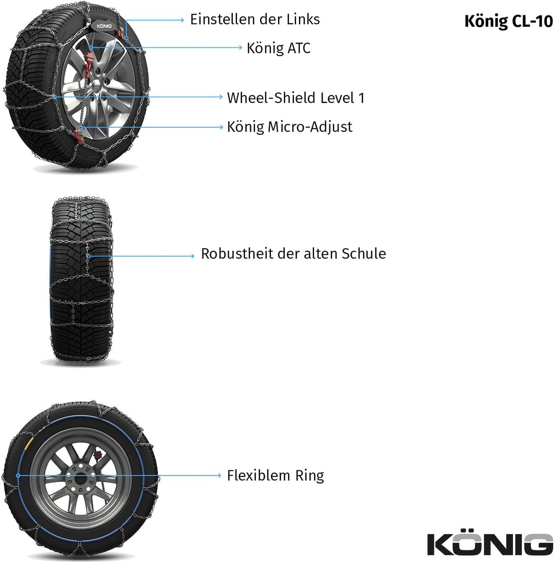 KÖNIG CL-10 104 - Schneeketten, CL-10 104