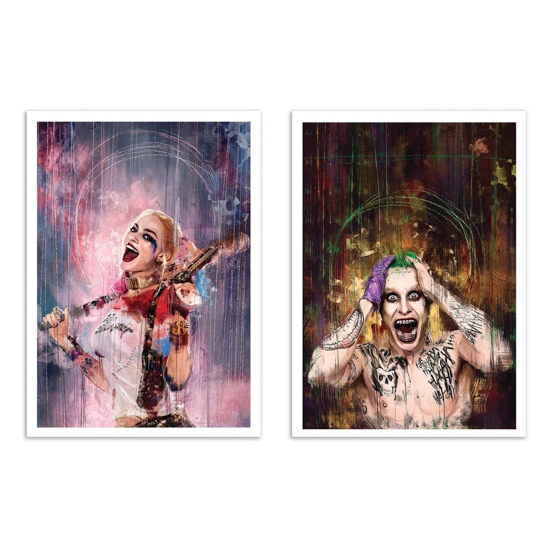 Wall Editions 2 Art-Posters 30 x 40 cm - Duo Harley Quinn and Joker - Wisesnail