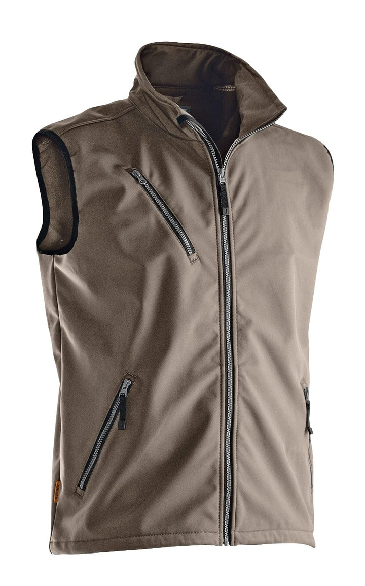 Jobman Softshell-Weste 7502 Khaki Gr. L L Khaki, L Khaki