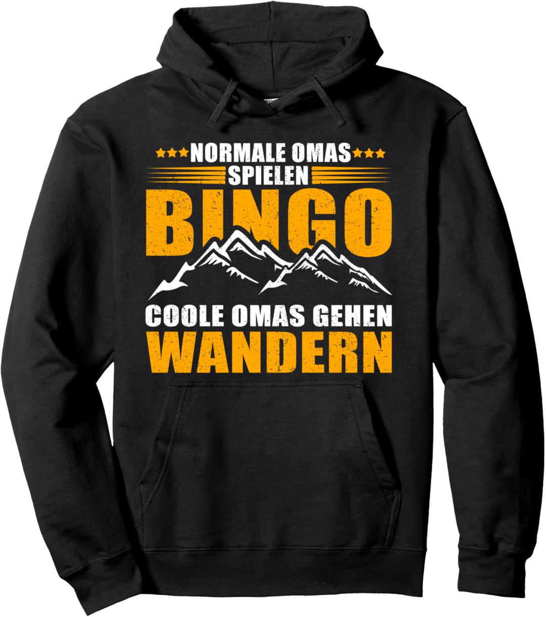 Normale Omas Spielen Bingo Coole Omas Gehen Wandern Pullover Hoodie