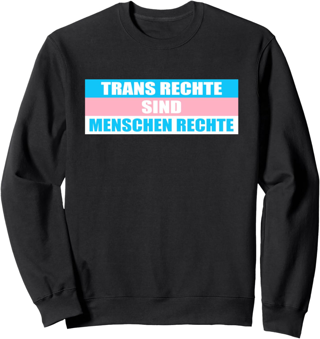 Trans Rechte Sind Menschen Rechte Lgbt-Q Transgender Stolz Sweatshirt