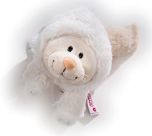 Nici 40919.0 - Winter - Schneekatze Mädchen, liegend, Plüschtier, 20 cm, 20 cm