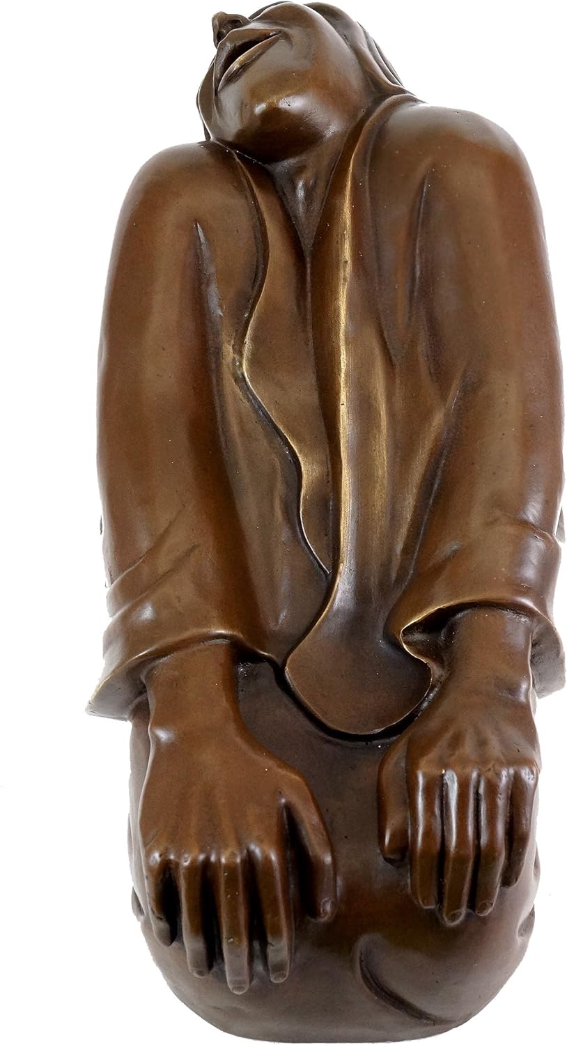 Kunst & Ambiente - Bronzefigur - Lachende Alte (1937) - Ernst Barlach Skulptur - Limitierte Edition