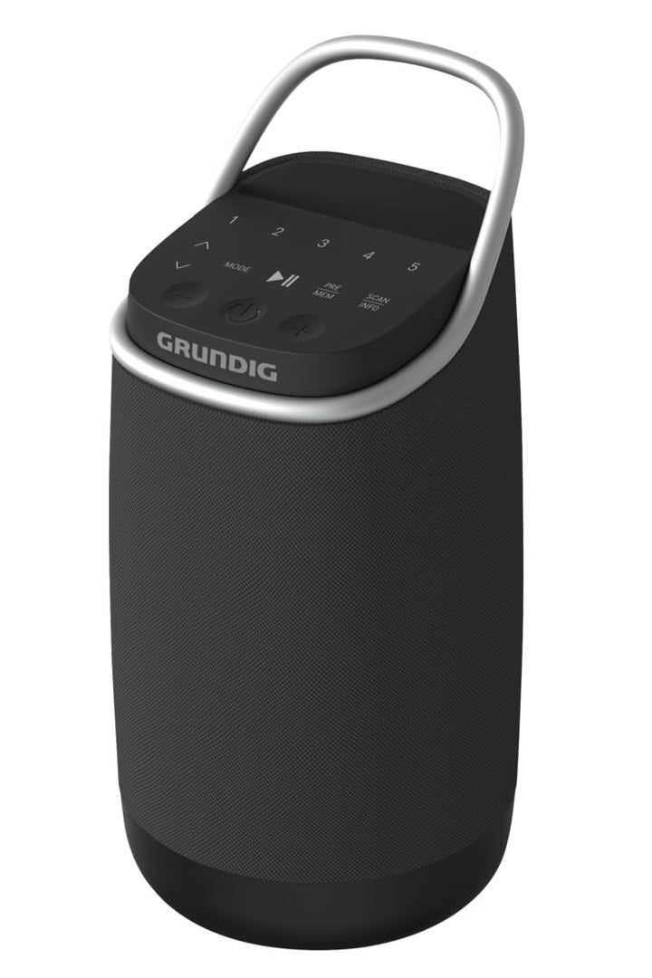 Grundig Bluetooth Lautsprecher GBT Band 360, Musikbox, 360°-Sound, 12 Watt RMS, bis zu 30 m Reichwei