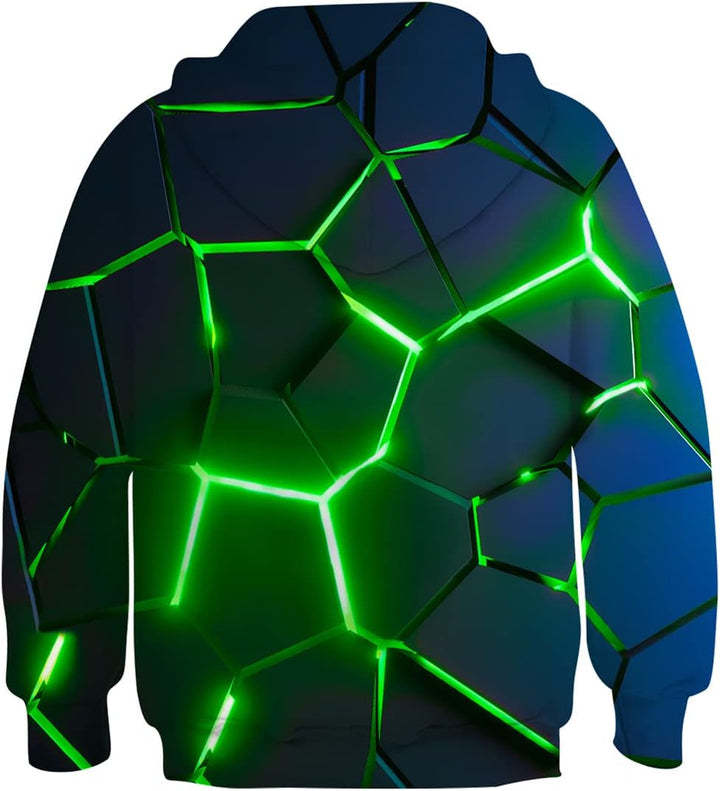kids4ever Unisex Kinder Hoodie 3D Lustig GedrucKt Kapuzenpullover Langarm Pullover Hoodies Sweatshir