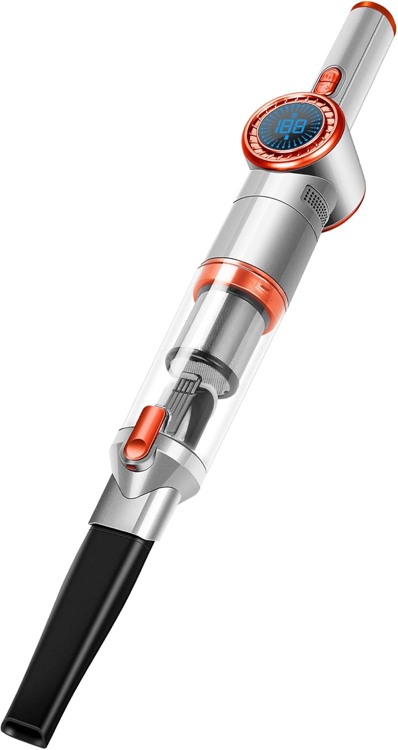 TurboTronic/Akku Handstaubsauger/schwarz-Gold, schwarz-Silber, Silber-orange/kabelloser Akkustabsaug