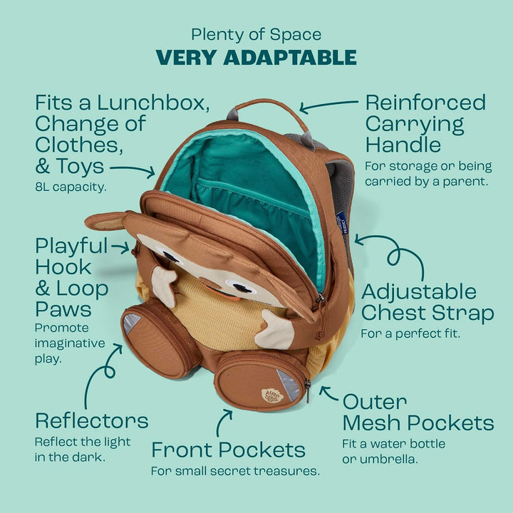 Affenzahn Kinderrucksack Grosser Freund | Kindergartenrucksack für Kinder von 3 bis 5 Jahren mit fun