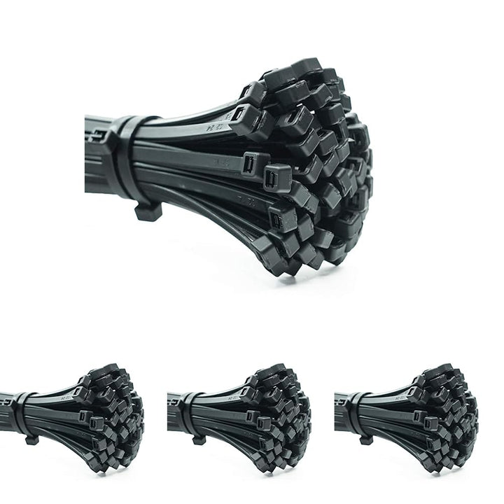 ERKO 100 Stück professionelle Kabelbinder 300 x 3,6 mm, Halter für den Kabelweg Halter für Kabelbind