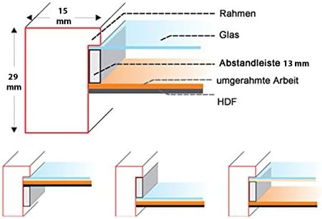 KM Foto 3D Objektrahmen Holz Bilderrahmen Shirt Trikot Rahmen Collage Wanddeko Poster S223: Farbe: N