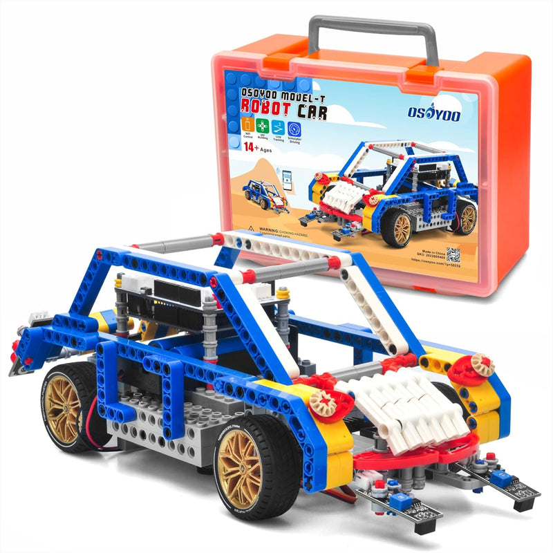 OSOYOO Model-T Building Block Robot Car kit for Arduino STEM Educational Robotic Programming Project