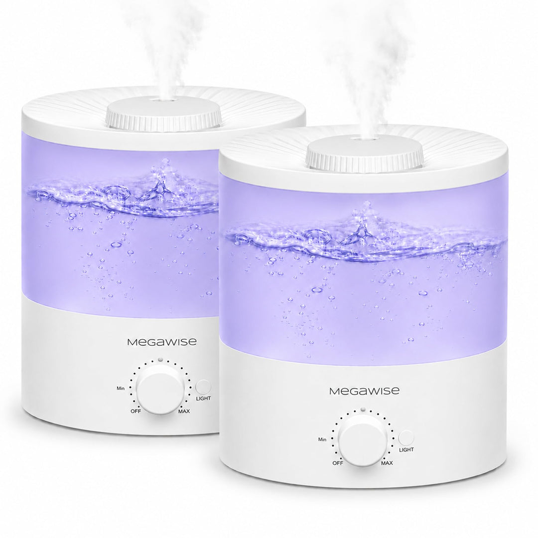 H1-XIT 2 Stück 2L Cool Mist Luftbefeuchter, Top Refill, Nano Fine Mist Out Put, kein Auslaufen für B