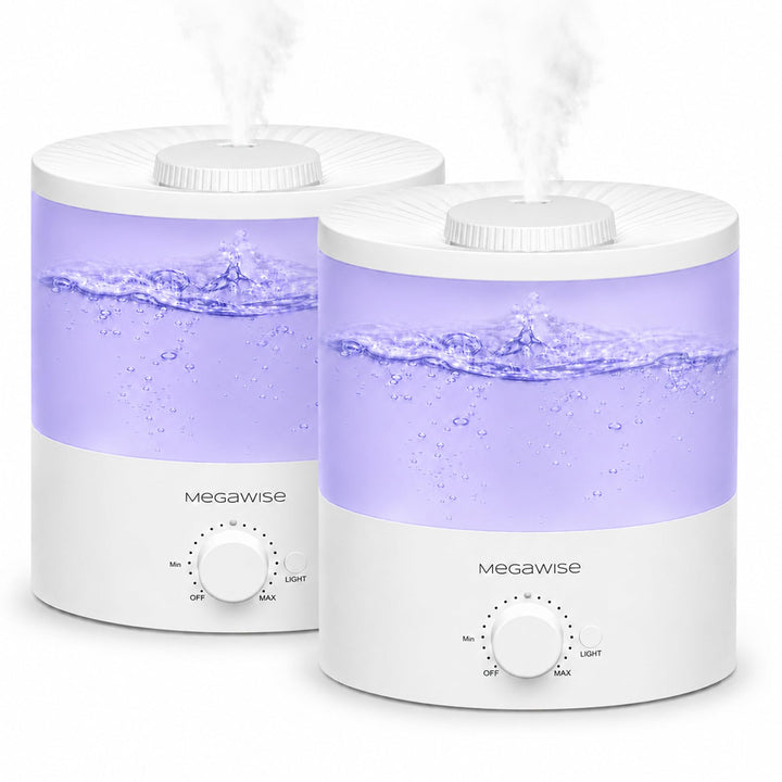 H1-XIT 2 Stück 2L Cool Mist Luftbefeuchter, Top Refill, Nano Fine Mist Out Put, kein Auslaufen für B