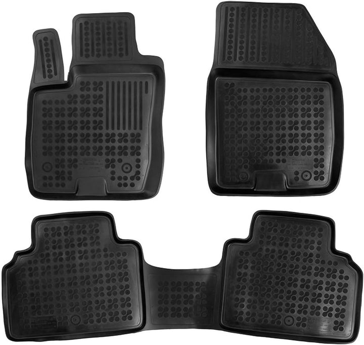 AZUGA Hohe Gummi Fussmatten passend für Ford Tourneo Courier ab 2014-6/2023 AZ10300251 Automatten Gu
