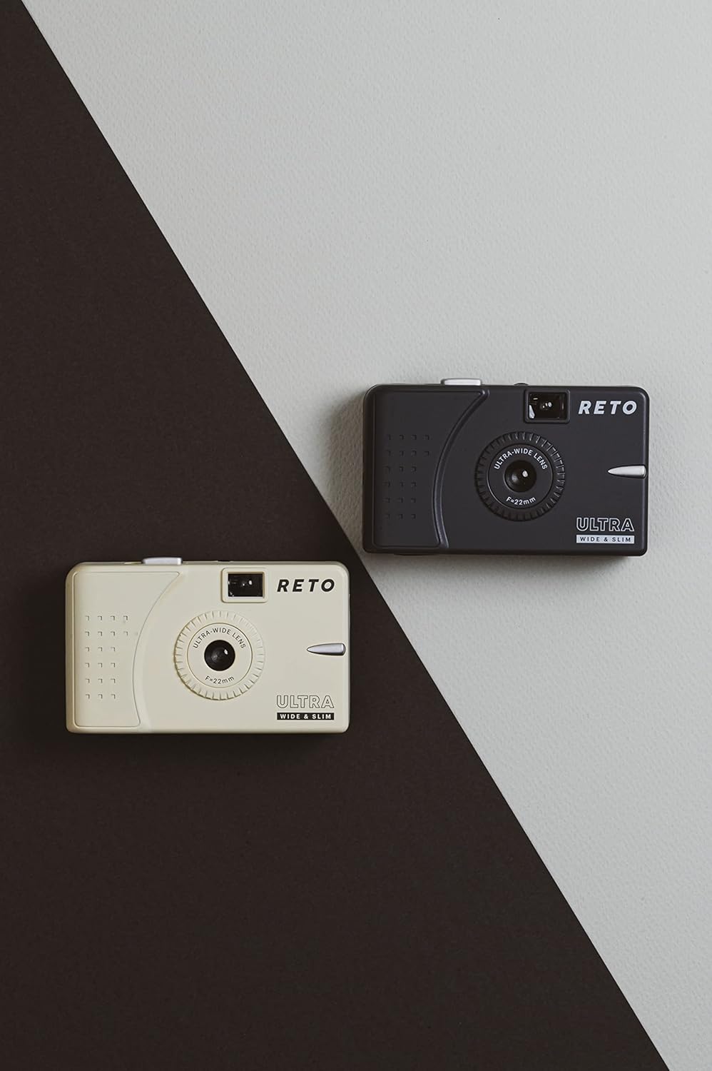 RETO Ultra Wide und Slim 35 mm Wiederverwendbare Tageslicht-Filmkamera – 22 mm Weitwinkelobjektiv, f