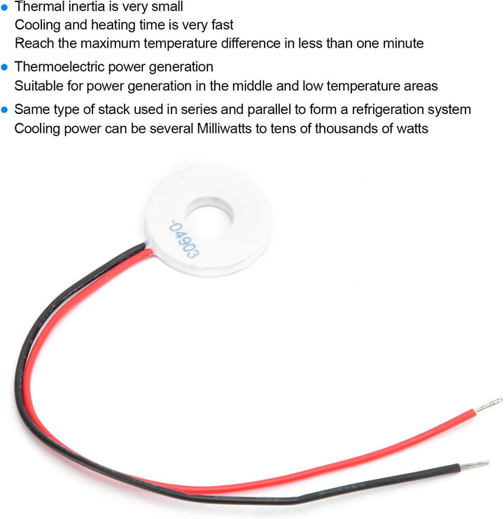 PUSOKEI TES1-04903 Thermoelektrisches 5V 3A-Kühlermodul, elektronisches Halbleiter-Kühlkörper-Kühlkö