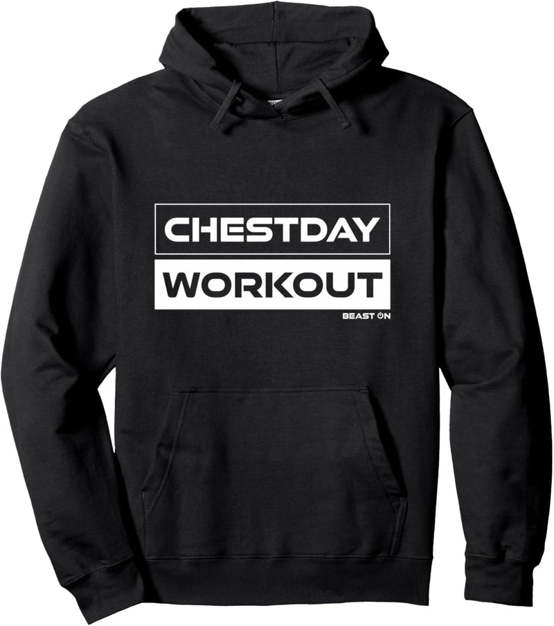 Chestday Workout Brust Training Gym Motivation Fitness Pullover Hoodie