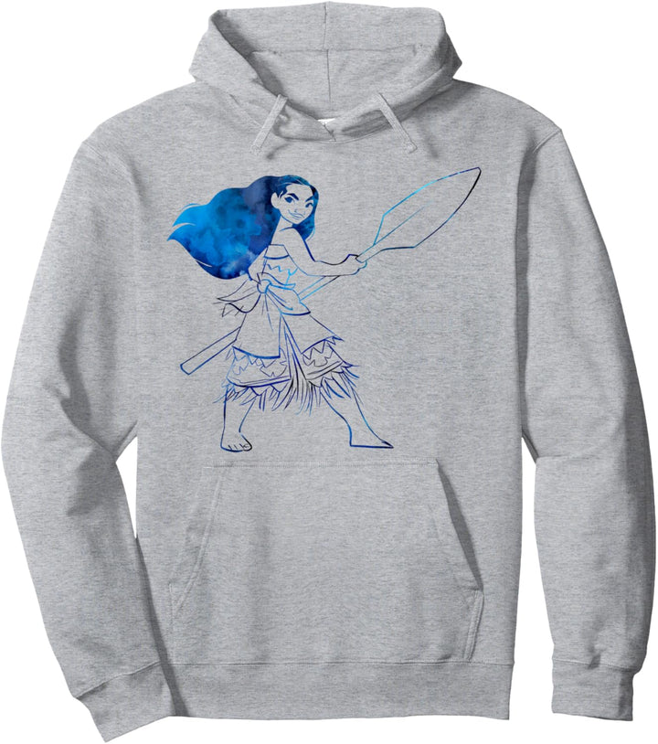 Disney Moana Watercolor Portrait Pullover Hoodie