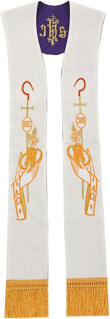 BLESSUME Priester Reversibel Stola Pastor Masse Stola