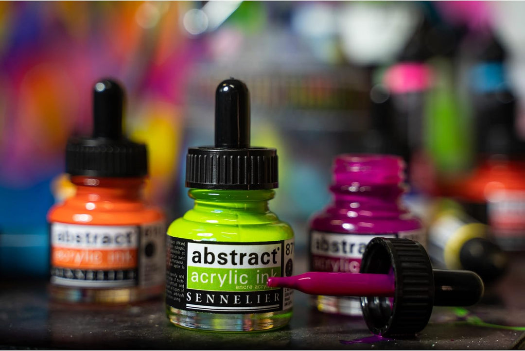 Sennelier Acryl-Tinte in Flasche, Türkis